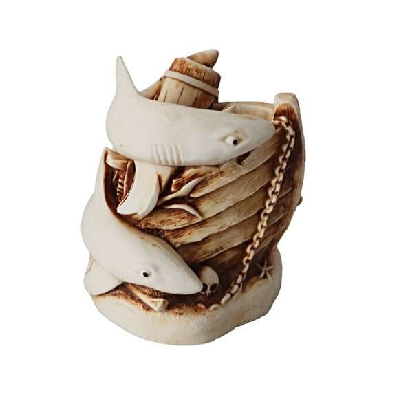 Harmony Kingdom Tin Cats Sharks and Sunken Ship UK Made Trinket Box - Picture 1 of 8